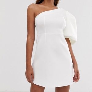 NWT Asos one shoulder skater dress